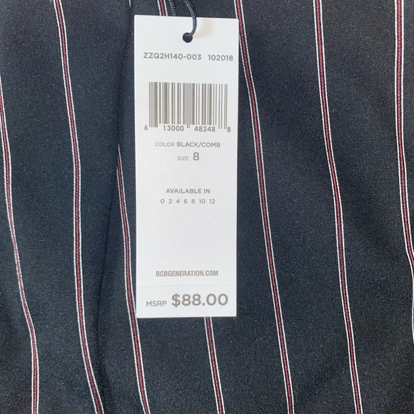 BNWT....BCBG Striped Crop Trouser - Picture 5 of 5
